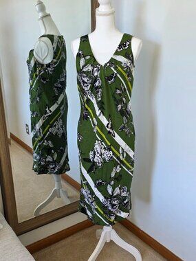 Talbots Silk Sleeveless Midi Dress